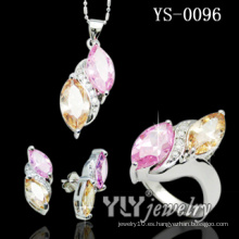 Los últimos conjuntos de joyas de piedra de circonio de diseño (YS-0096)